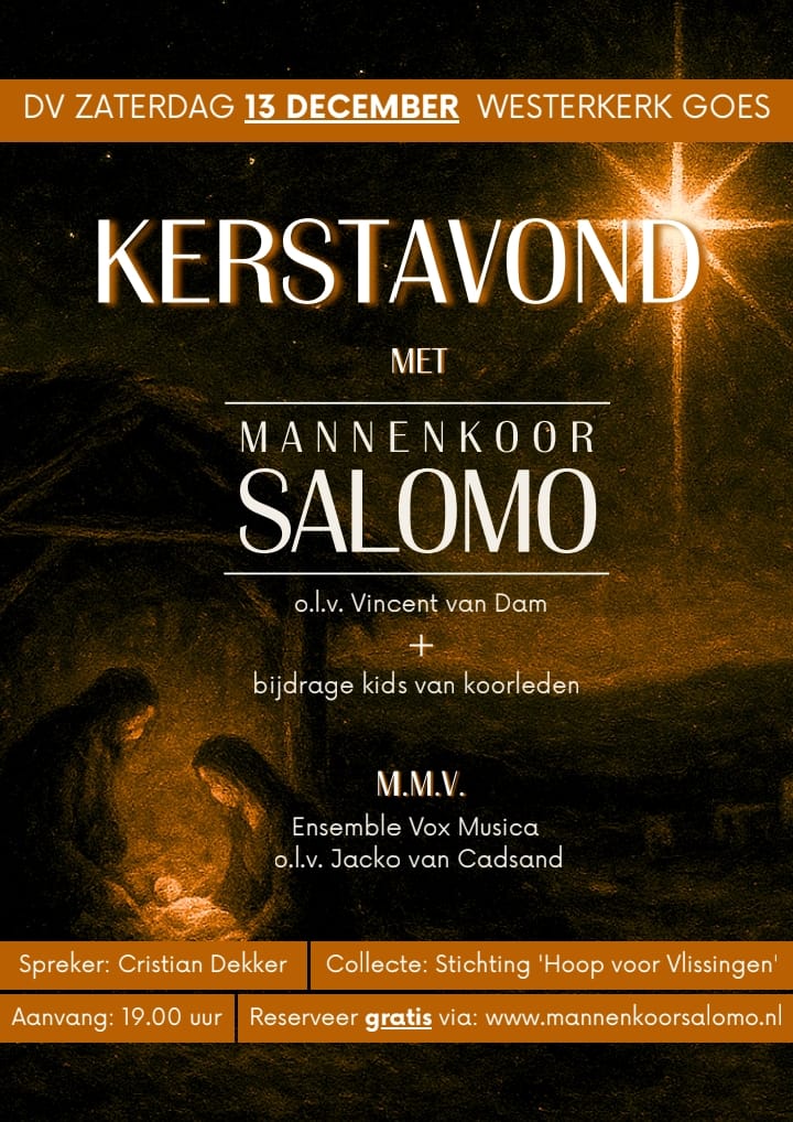 Kerstconcert met Mannenkoor Salomo